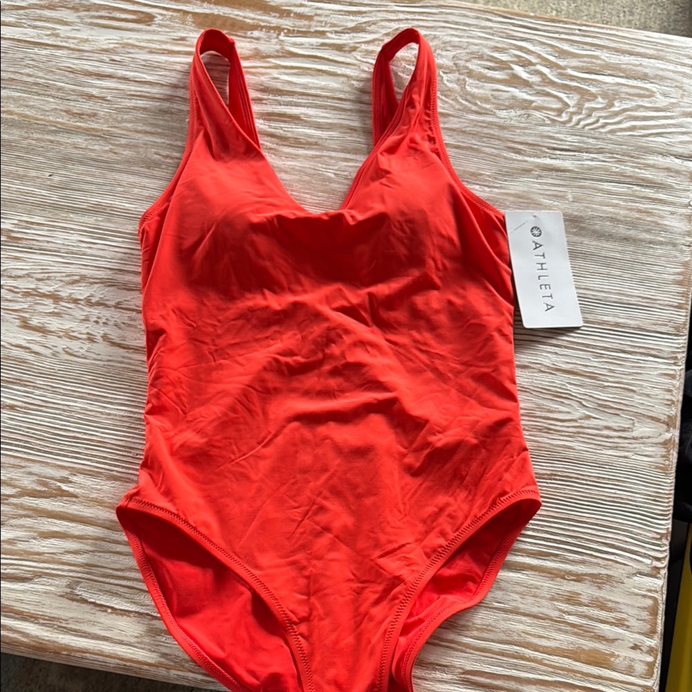 NWT Athleta Red One-Piece Swimsuit